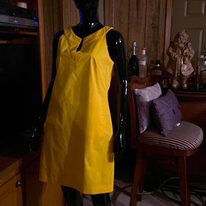 Never worn deep yellow sleeveless cotton dress by Banana Repulic for sale